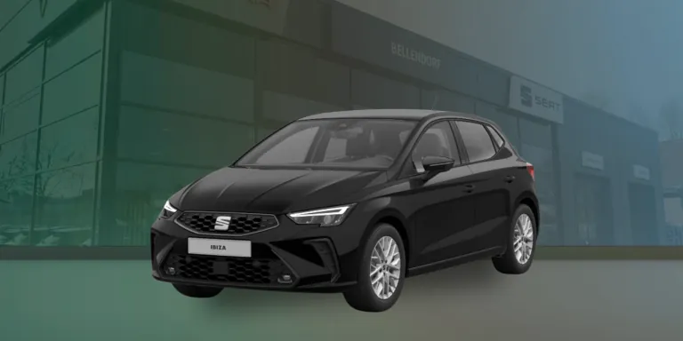 Seat Ibiza vor einem Gebäude