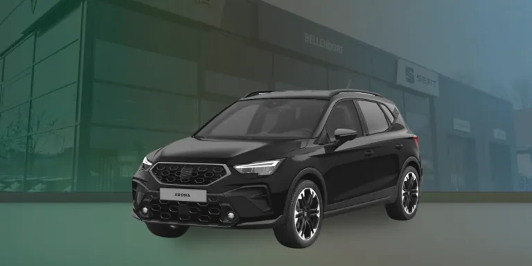 Seat Arona vor einem Gebäude
